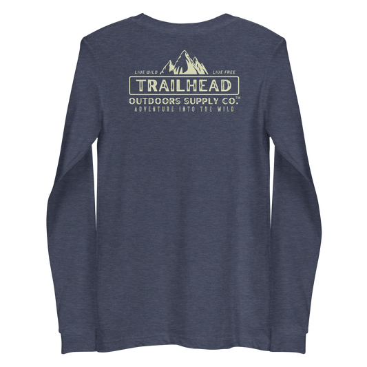 Trailhead Outdoors Supply Co.™ Long Sleeve Tee | Bella + Canvas 3501 | Front/Back