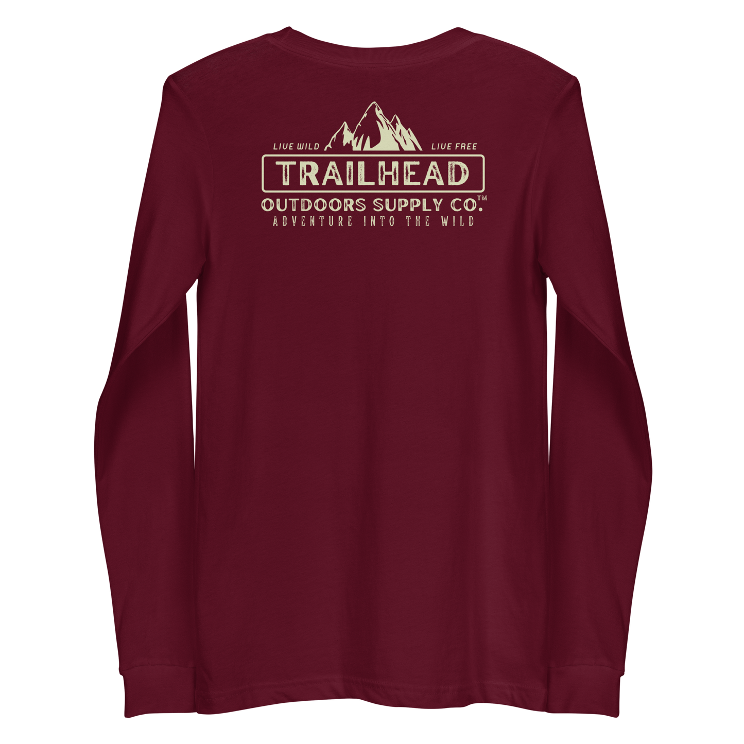 Trailhead Outdoors Supply Co.™ Long Sleeve Tee | Bella + Canvas 3501 | Front/Back