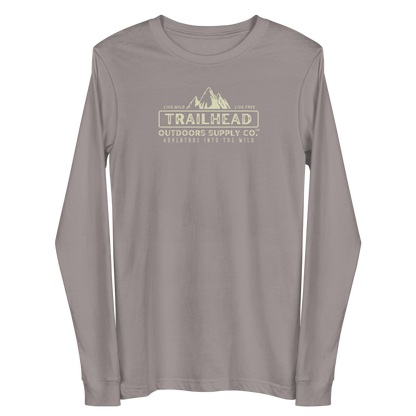 Trailhead Outdoors Supply Co.™ Long Sleeve Tee | Bella + Canvas 3501 | Front/Back