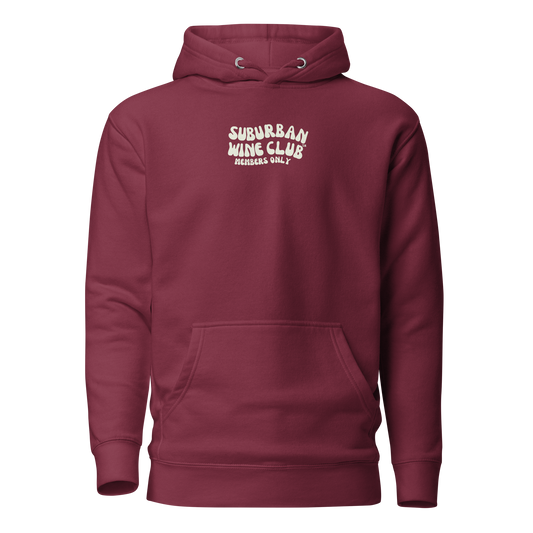 Suburban WIne Club™ Premium Hoodie | Cotton Heritage M2580 front/back