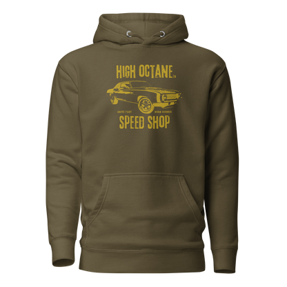 High Octane Speed Shop™ Premium Hoodie | Cotton Heritage M2580 Front