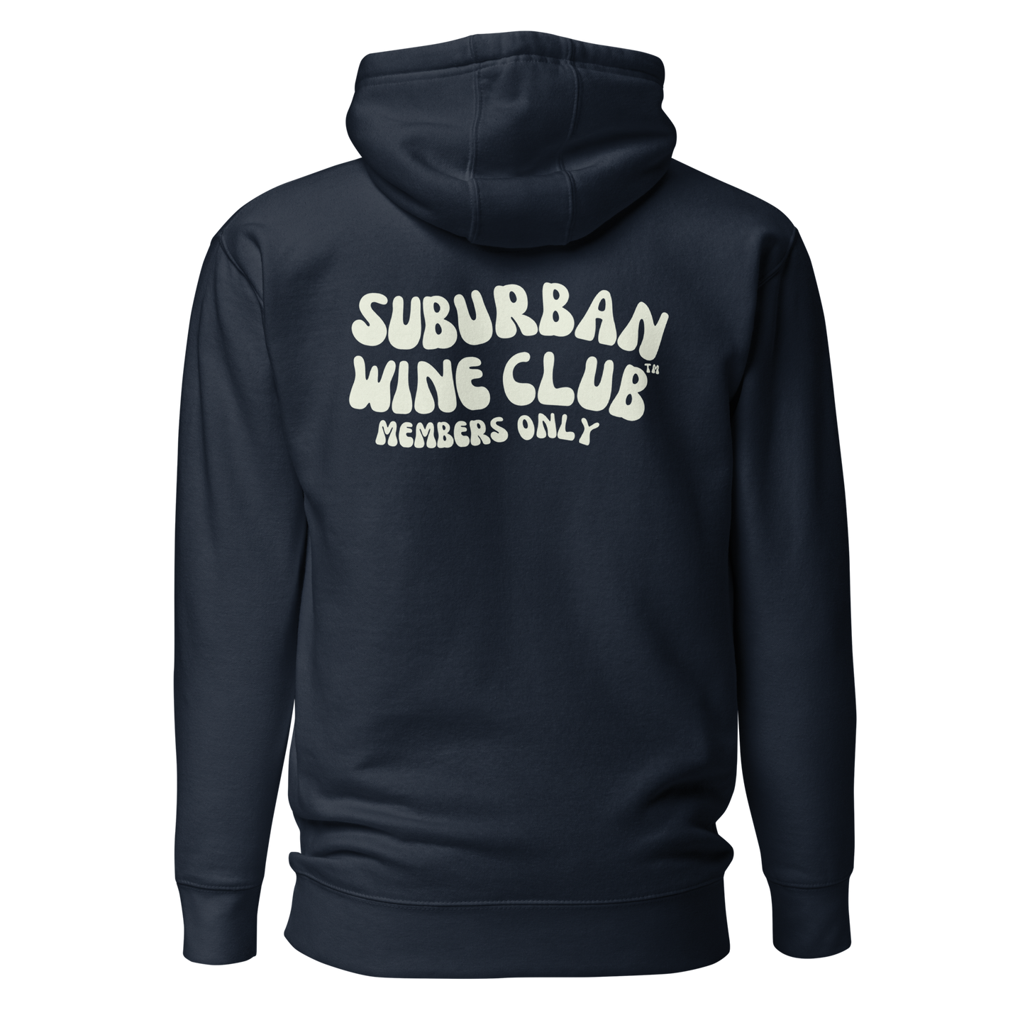 Suburban WIne Club™ Premium Hoodie | Cotton Heritage M2580 front/back