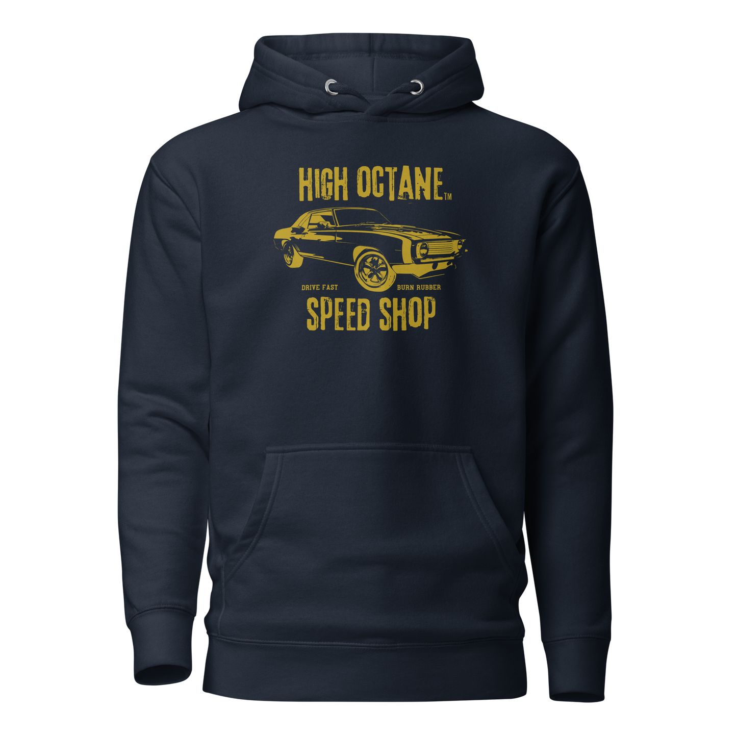 High Octane Speed Shop™ Premium Hoodie | Cotton Heritage M2580 Front