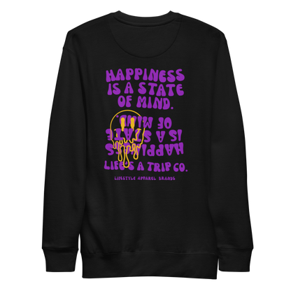 Life's a Trip Co.™ Happiness is a State of MInd Premium Sweatshirt | Cotton Heritage M2480