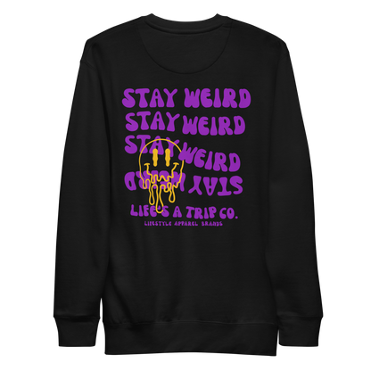 Life's a Trip Co.™ Stay Weird Premium Sweatshirt | Cotton Heritage M2480