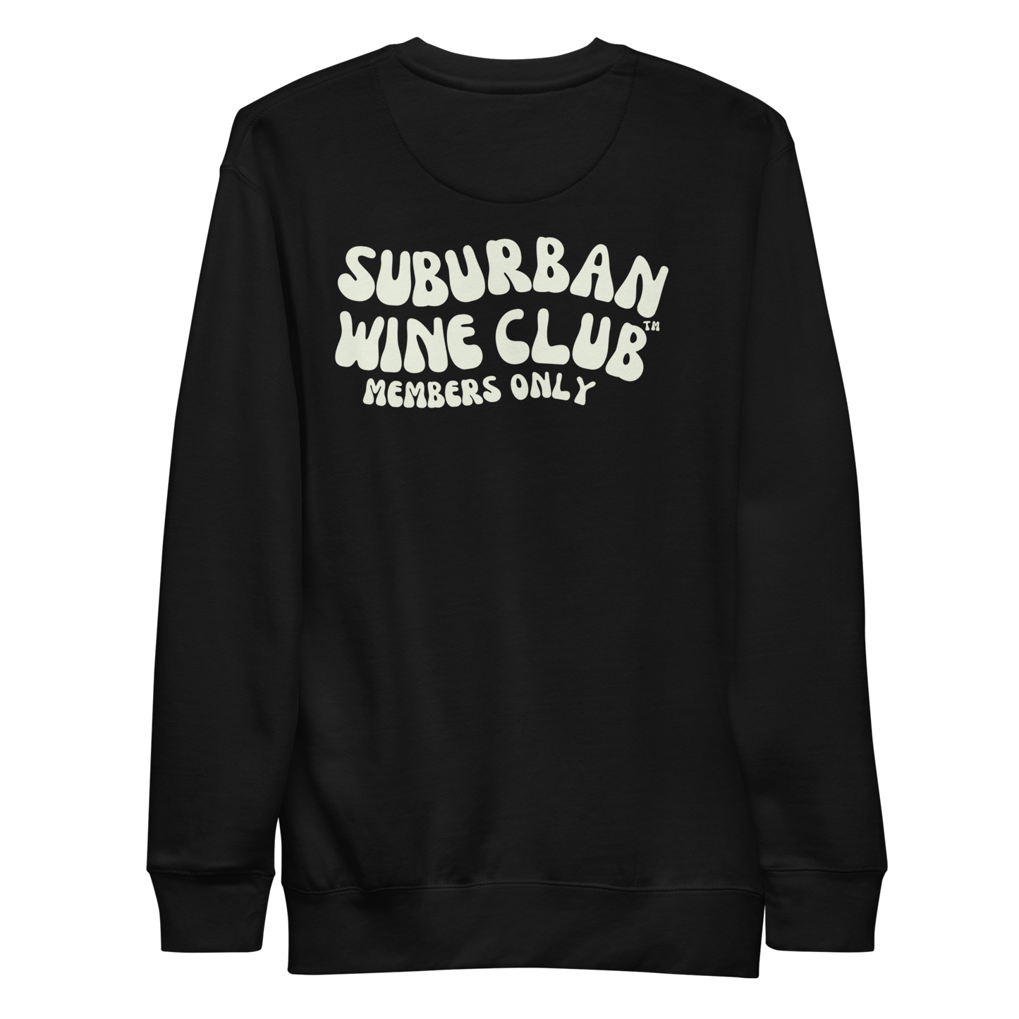 Suburban WIne Club™ Premium Sweatshirt | Cotton Heritage M2480 front/back