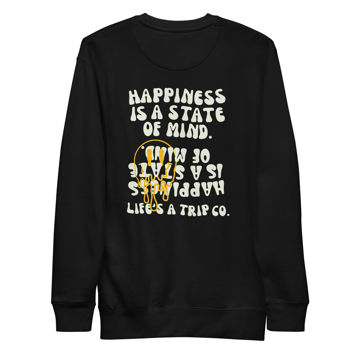 Life's a Trip Co.™ Premium Sweatshirt | Cotton Heritage M2480 front/back