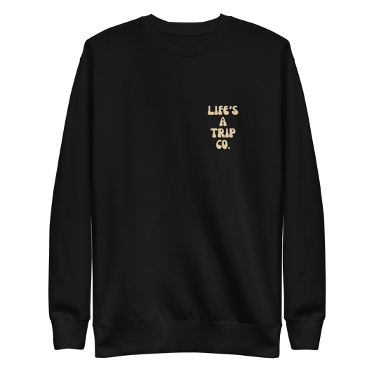 Life's a Trip Co.™ Cotton Heritage 2480 Premium Sweatshirt Front / Back