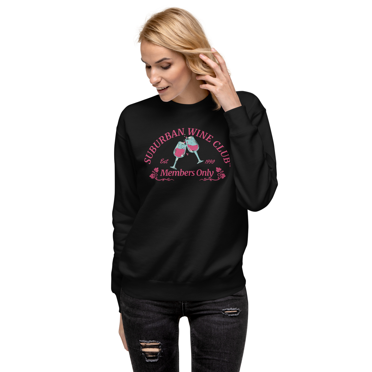 Suburban WIne Club™ Premium Sweatshirt | Cotton Heritage M2480