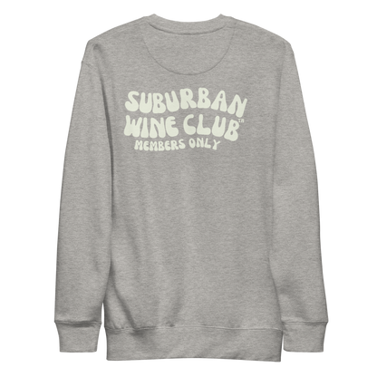 Suburban WIne Club™ Premium Sweatshirt | Cotton Heritage M2480 front/back