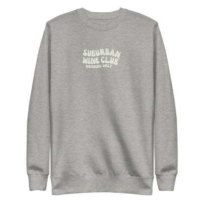 Suburban WIne Club™ Premium Sweatshirt | Cotton Heritage M2480 front/back