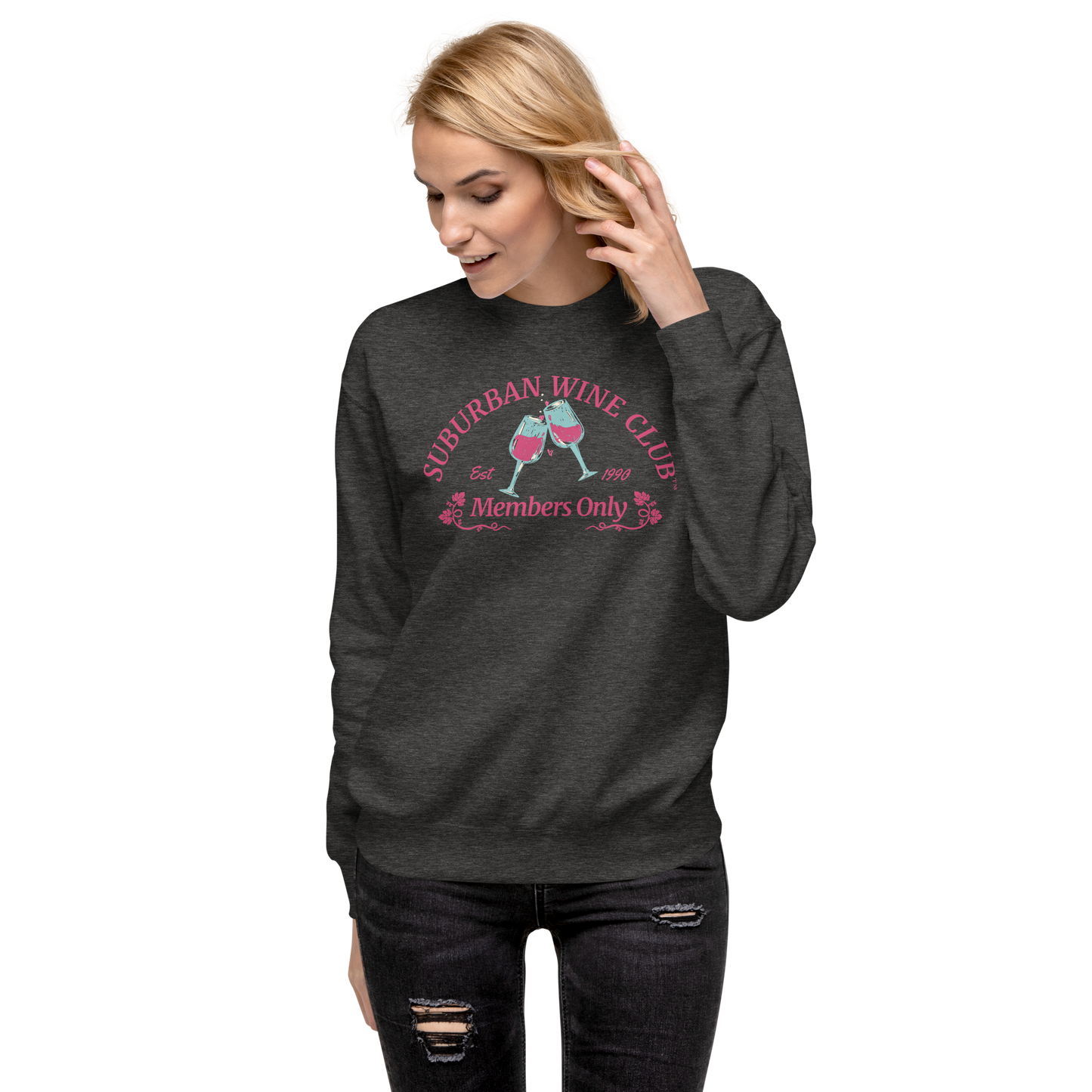 Suburban WIne Club™ Premium Sweatshirt | Cotton Heritage M2480