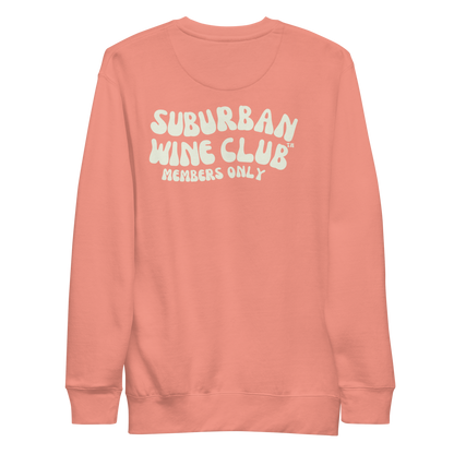 Suburban WIne Club™ Premium Sweatshirt | Cotton Heritage M2480 front/back