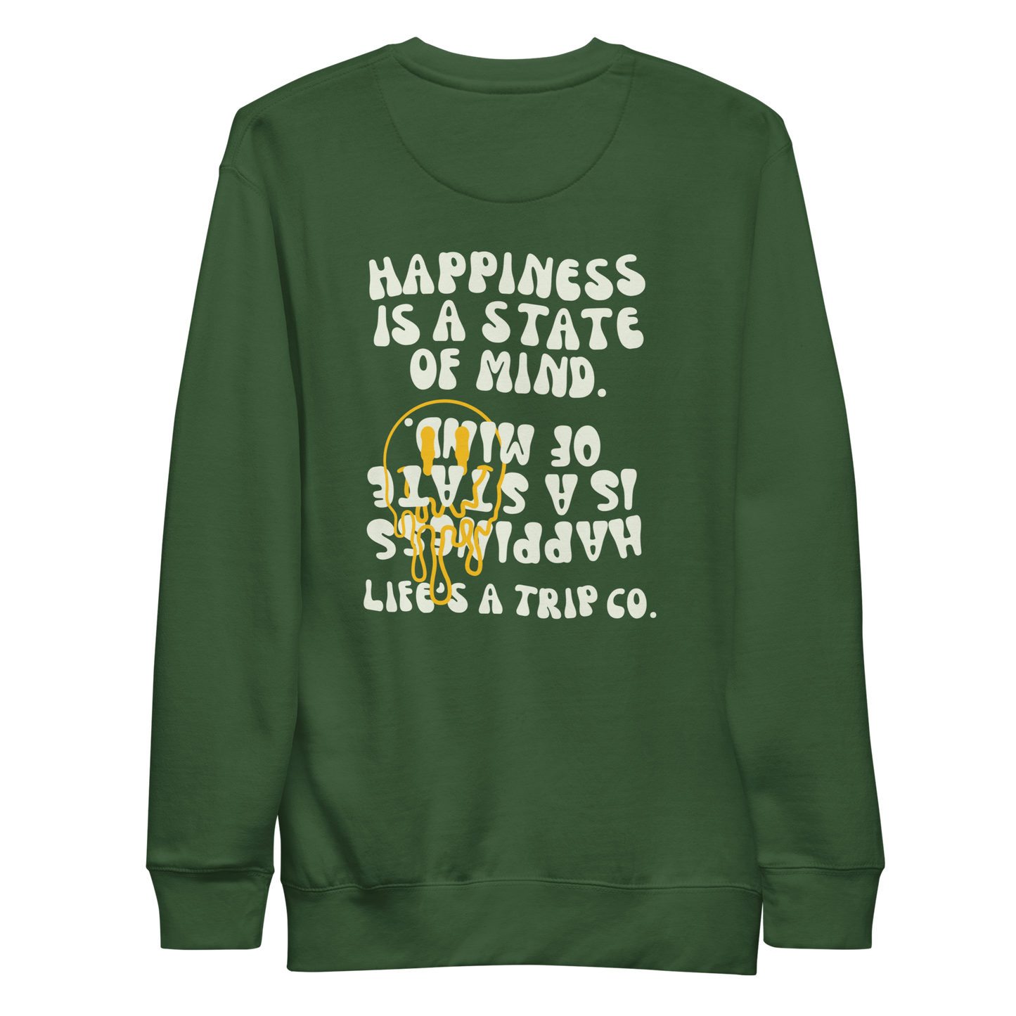 Life's a Trip Co.™ Premium Sweatshirt | Cotton Heritage M2480 front/back