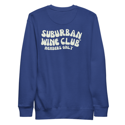 Suburban WIne Club™ Premium Sweatshirt | Cotton Heritage M2480 front/back