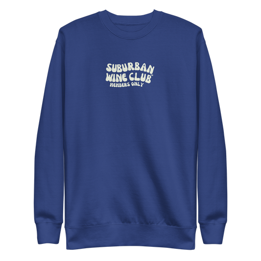 Suburban WIne Club™ Premium Sweatshirt | Cotton Heritage M2480 front/back