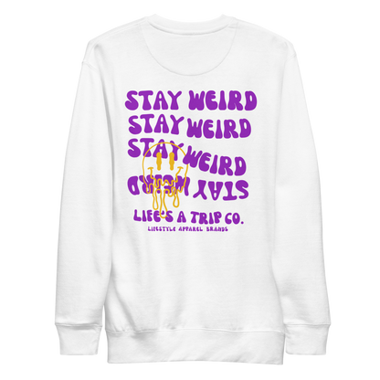 Life's a Trip Co.™ Stay Weird Premium Sweatshirt | Cotton Heritage M2480