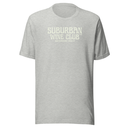 Suburban WIne Club™ T-Shirt | Bella + Canvas 3001 Front