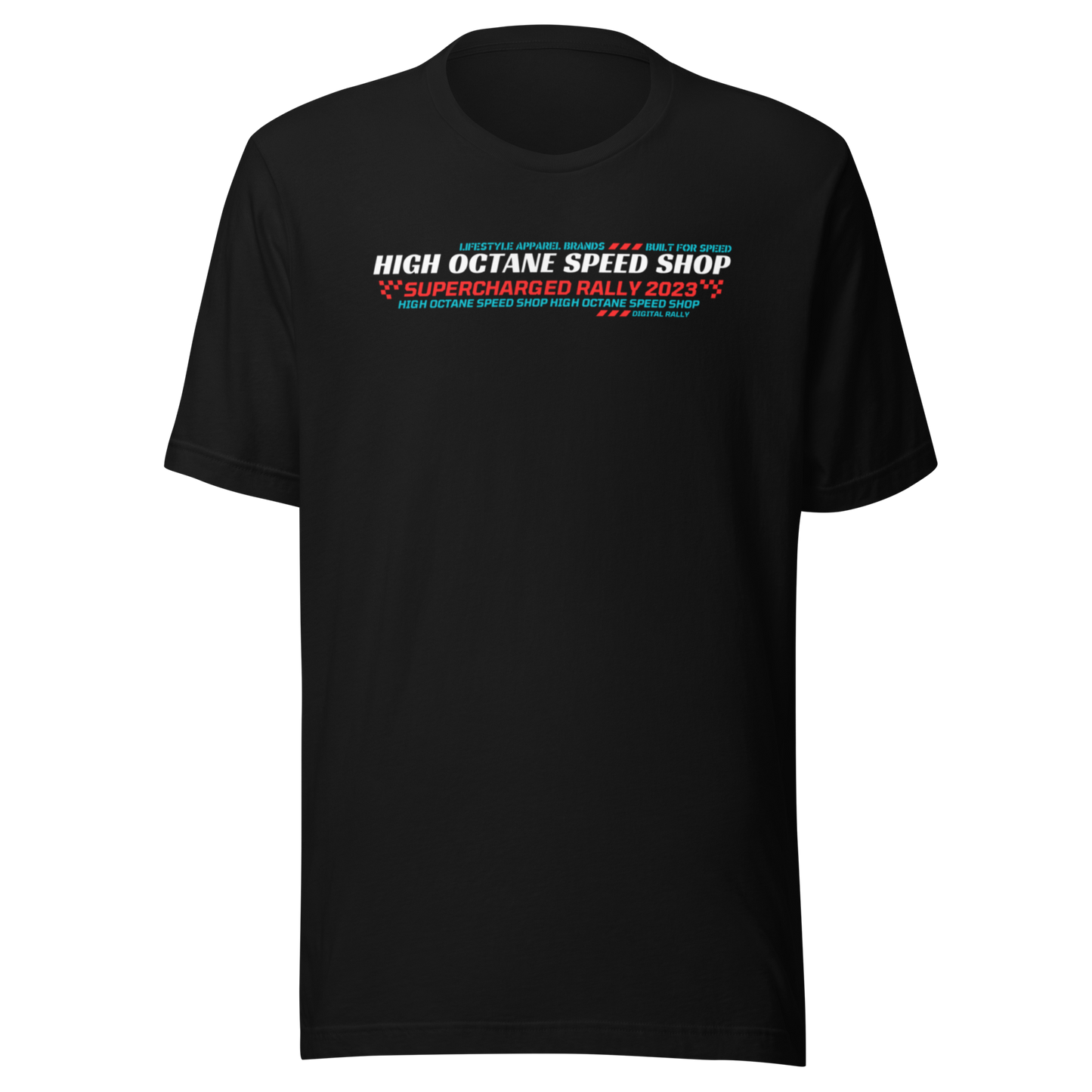 High Octane Speed Shop™ T-Shirt | Bella + Canvas 3001 - Front