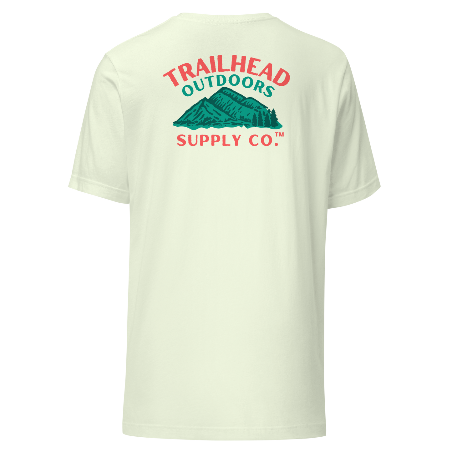 Trailhead Outdoors Supply Co.™ T-Shirt Live Wild, Live Free Bella + Canvas 3100 Front/Back