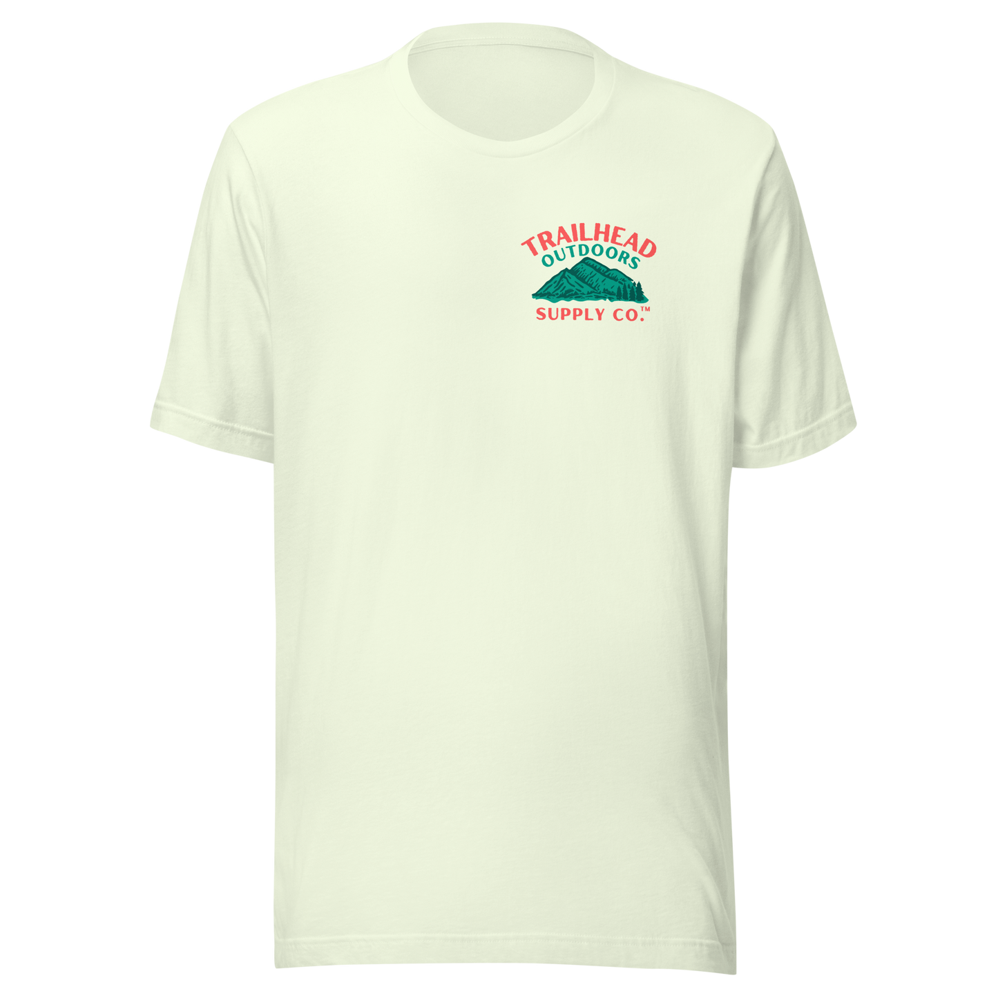 Trailhead Outdoors Supply Co.™ T-Shirt Live Wild, Live Free Bella + Canvas 3100 Front/Back