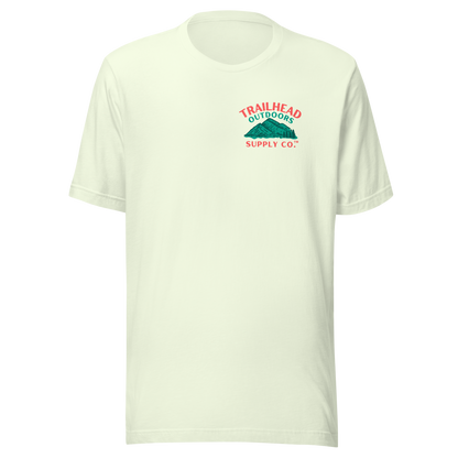 Trailhead Outdoors Supply Co.™ T-Shirt Live Wild, Live Free Bella + Canvas 3100 Front/Back