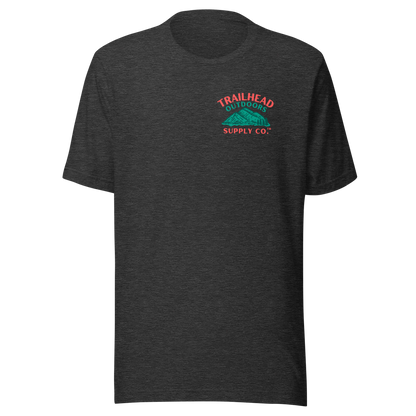 Trailhead Outdoors Supply Co.™ T-Shirt Live Wild, Live Free Bella + Canvas 3100 Front/Back