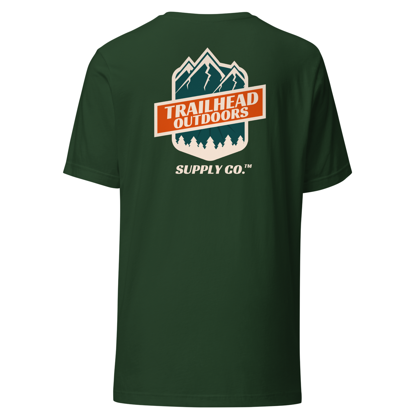 Trailhead Outdoors Supply Co.™ T-Shirt Live Wild Live Free Bella + Canvas 3100 Front/Back