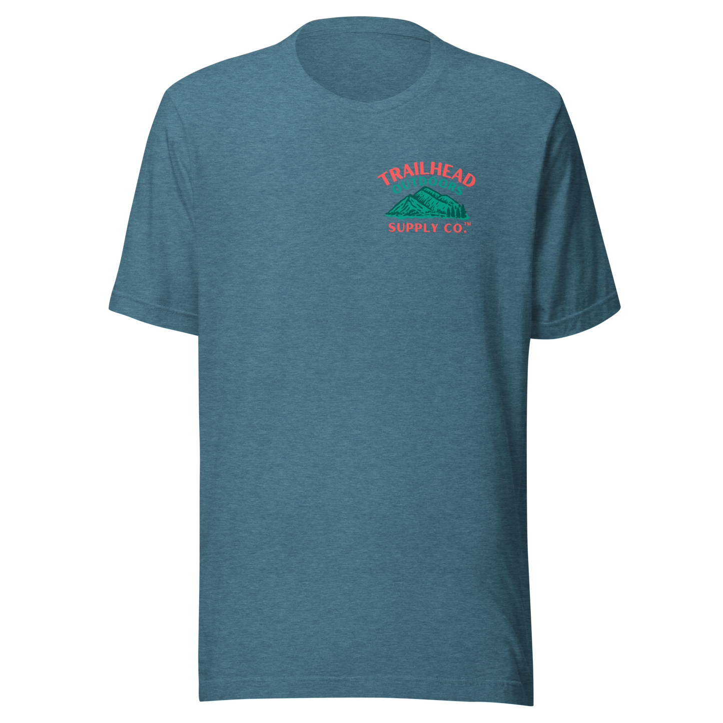 Trailhead Outdoors Supply Co.™ T-Shirt Live Wild, Live Free Bella + Canvas 3100 Front/Back