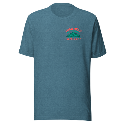 Trailhead Outdoors Supply Co.™ T-Shirt Live Wild, Live Free Bella + Canvas 3100 Front/Back