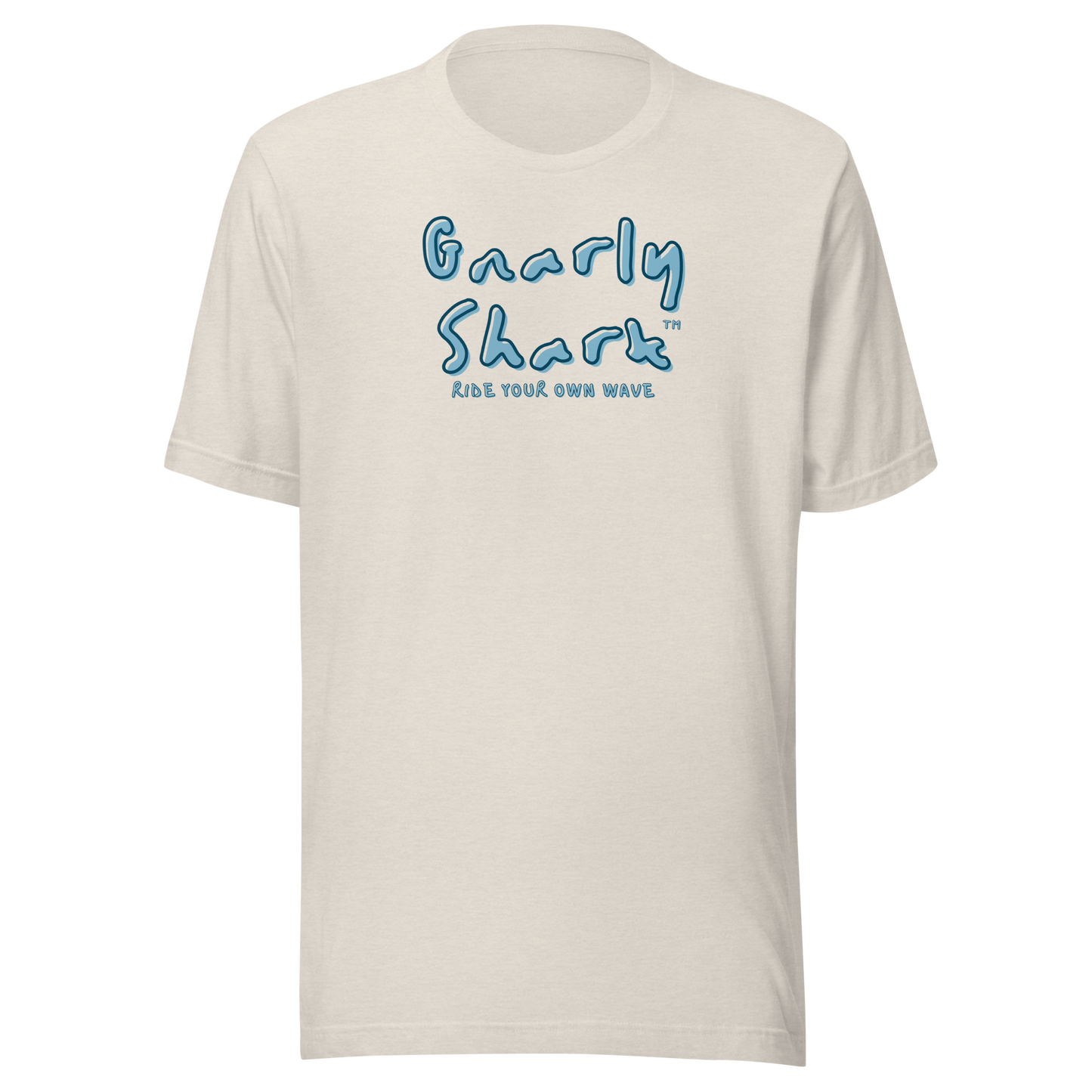 Gnarly Shark RIDE YOUR OWN WAVE T-Shirt Bella + Canvas