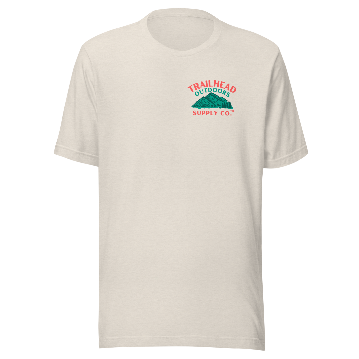 Trailhead Outdoors Supply Co.™ T-Shirt Live Wild, Live Free Bella + Canvas 3100 Front/Back