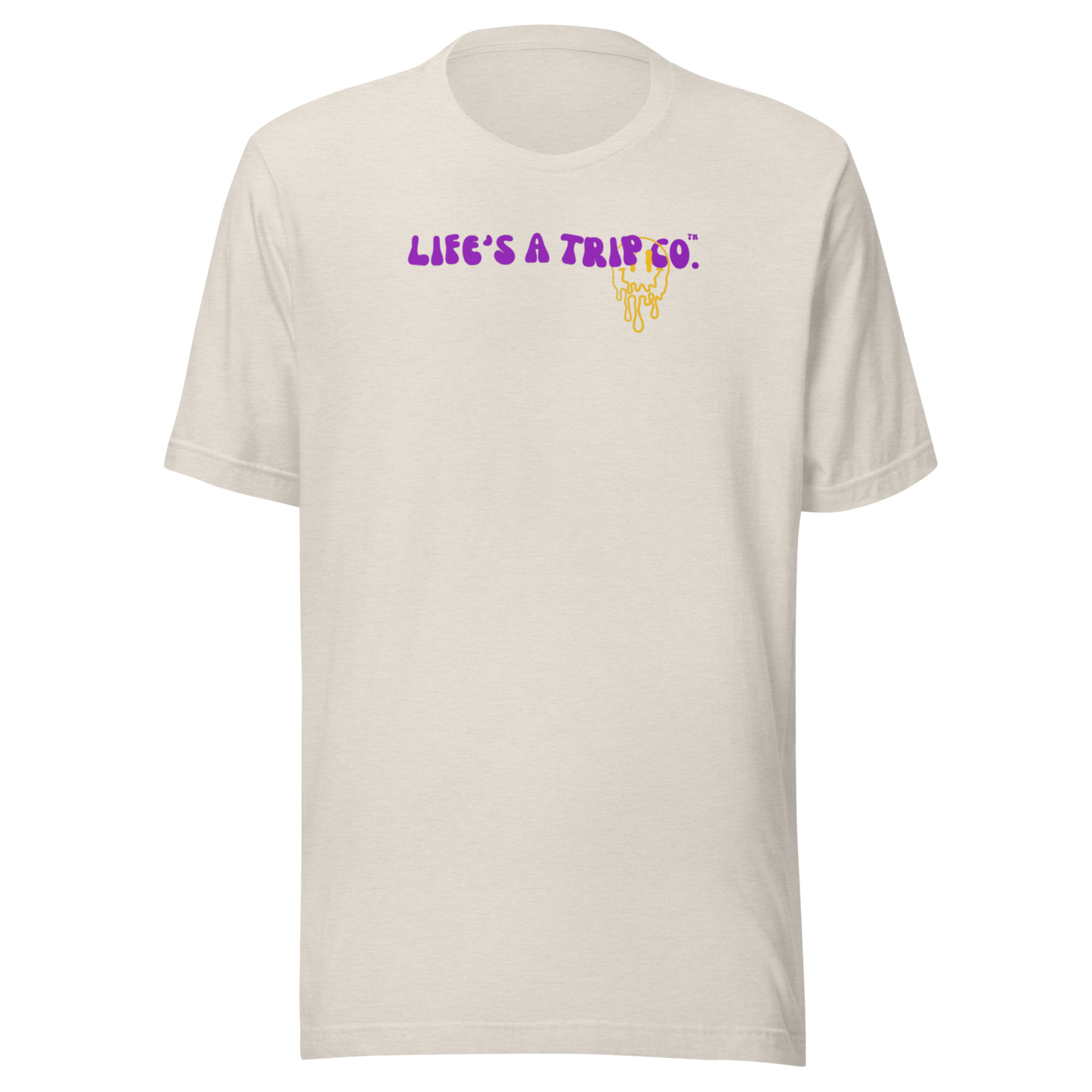 Life's a Trip Co.™ Happiness is a State of Mind T-Shirt Bella + Canvas Front/Back