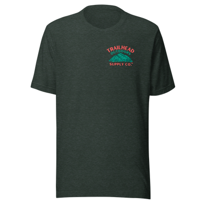 Trailhead Outdoors Supply Co.™ T-Shirt Live Wild, Live Free Bella + Canvas 3100 Front/Back