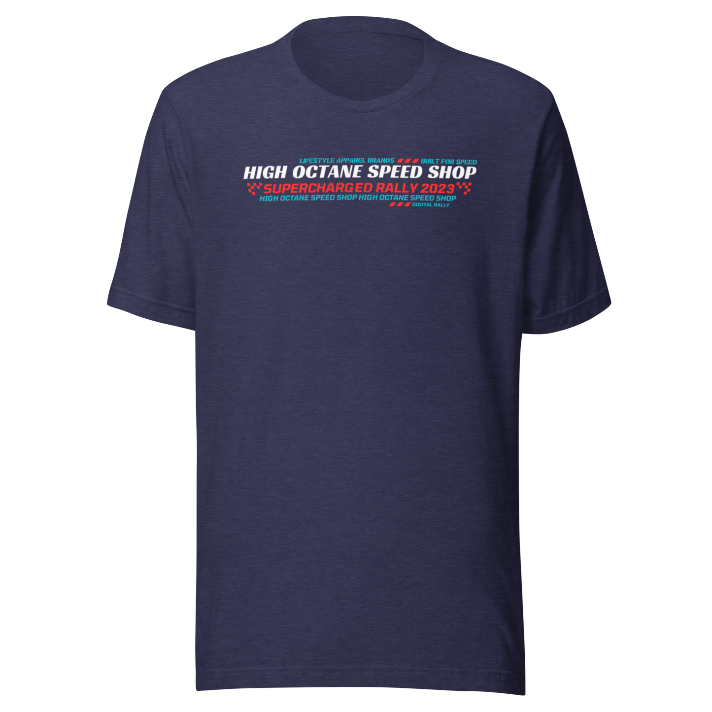 High Octane Speed Shop™ T-Shirt | Bella + Canvas 3001 - Front