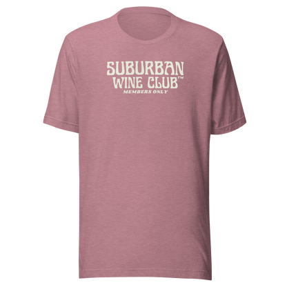 Suburban WIne Club™ T-Shirt | Bella + Canvas 3001 Front