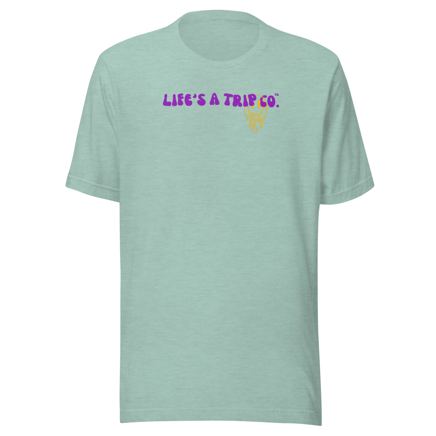 Life's a Trip Co.™ Happiness is a State of Mind T-Shirt Bella + Canvas Front/Back