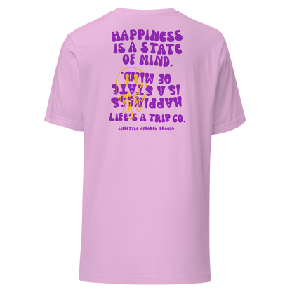 Life's a Trip Co.™ Happiness is a State of Mind T-Shirt Bella + Canvas Front/Back