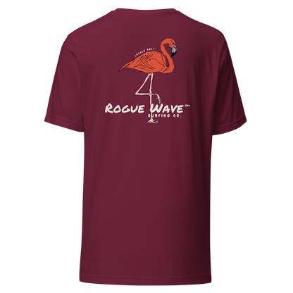 Rogue Wave Surfing Co™ T-shirt - Flamingo