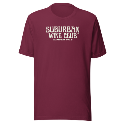 Suburban WIne Club™ T-Shirt | Bella + Canvas 3001 Front