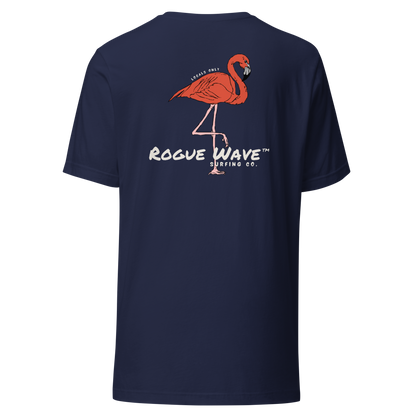 Rogue Wave Surfing Co™ T-shirt - Flamingo