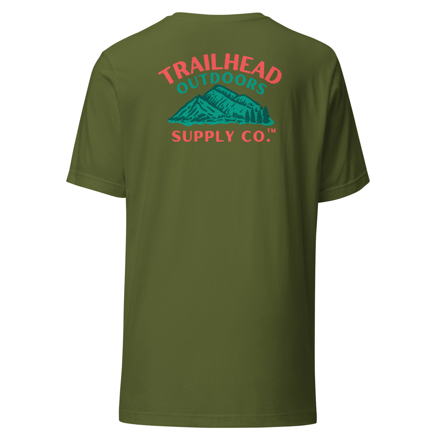 Trailhead Outdoors Supply Co.™ T-Shirt Live Wild, Live Free Bella + Canvas 3100 Front/Back