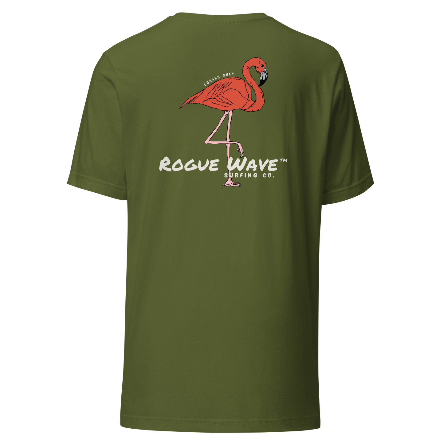 Rogue Wave Surfing Co™ T-shirt - Flamingo