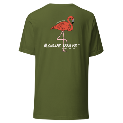 Rogue Wave Surfing Co™ T-shirt - Flamingo