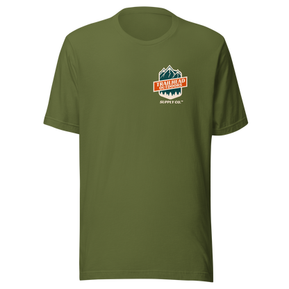 Trailhead Outdoors Supply Co.™ T-Shirt Live Wild Live Free Bella + Canvas 3100 Front/Back