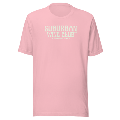 Suburban WIne Club™ T-Shirt | Bella + Canvas 3001 Front