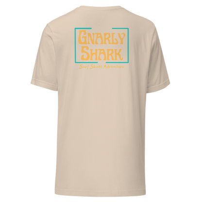 Gnarly Shark T-Shirt - Front/ Back Bella + Canvas