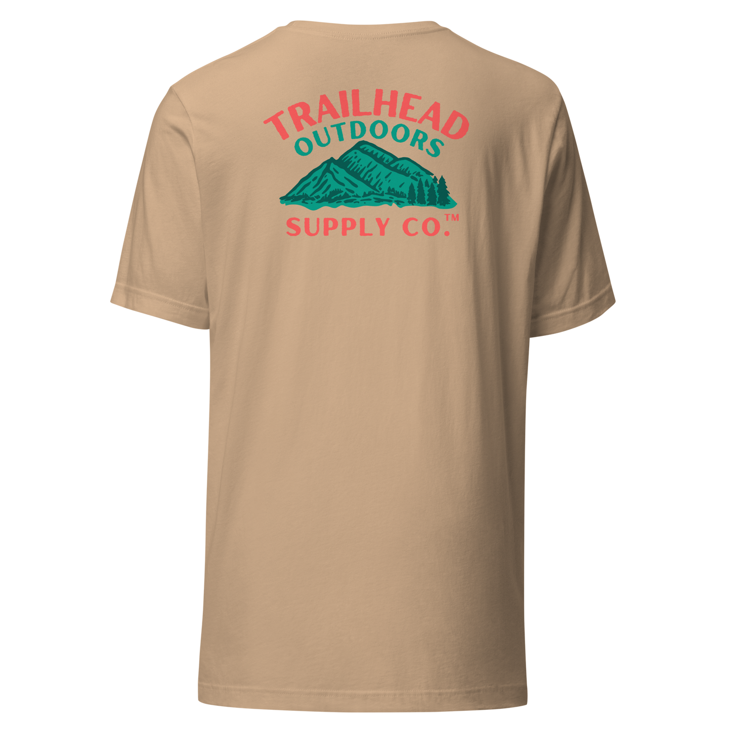 Trailhead Outdoors Supply Co.™ T-Shirt Live Wild, Live Free Bella + Canvas 3100 Front/Back