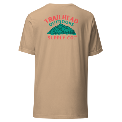 Trailhead Outdoors Supply Co.™ T-Shirt Live Wild, Live Free Bella + Canvas 3100 Front/Back