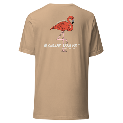 Rogue Wave Surfing Co™ T-shirt - Flamingo